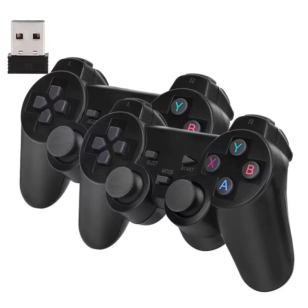Double Happiness: 2.4G Wireless Gamepad Set, Easily Team up and Play Games.Two People Can Enjoy Classic Games Together.
