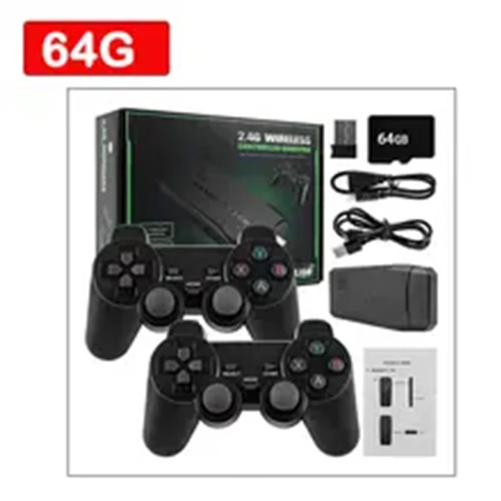 Double Happiness: 2.4G Wireless Gamepad Set, Easily Team up and Play Games.Two People Can Enjoy Classic Games Together.